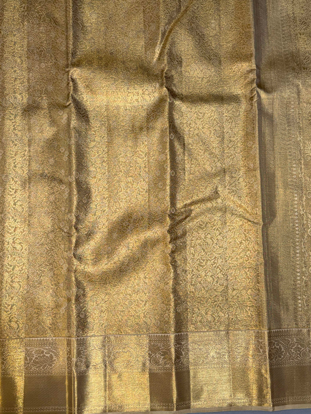 Kanchipuram Golden Tissue Silk Saree