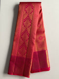 Rani Pink Kanchipuram Silk Saree with Rich Gold Zari Work