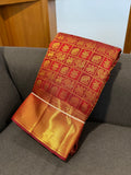 Kanchipuram Traditional Red Wedding Silk Saree