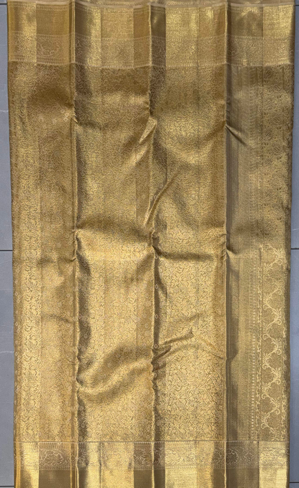 Kanchipuram Golden Tissue Silk Saree