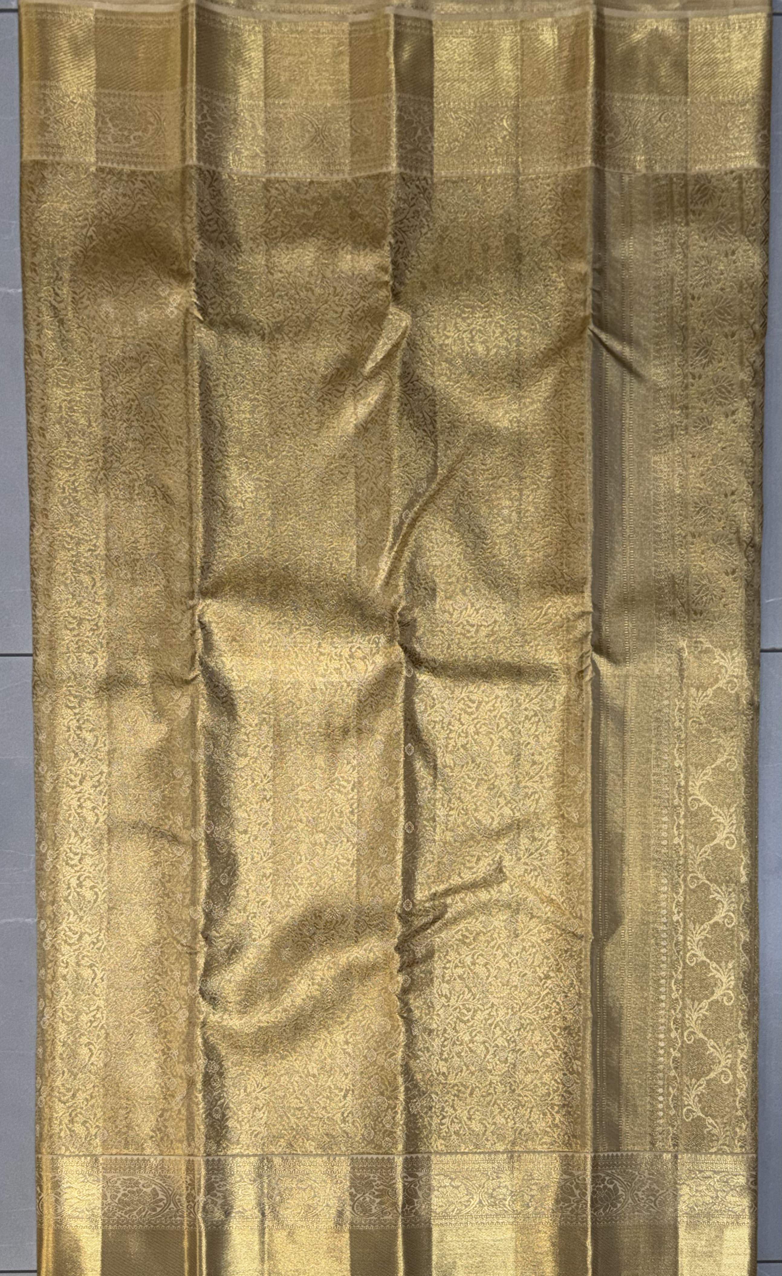 Kanchipuram Golden Tissue Silk Saree