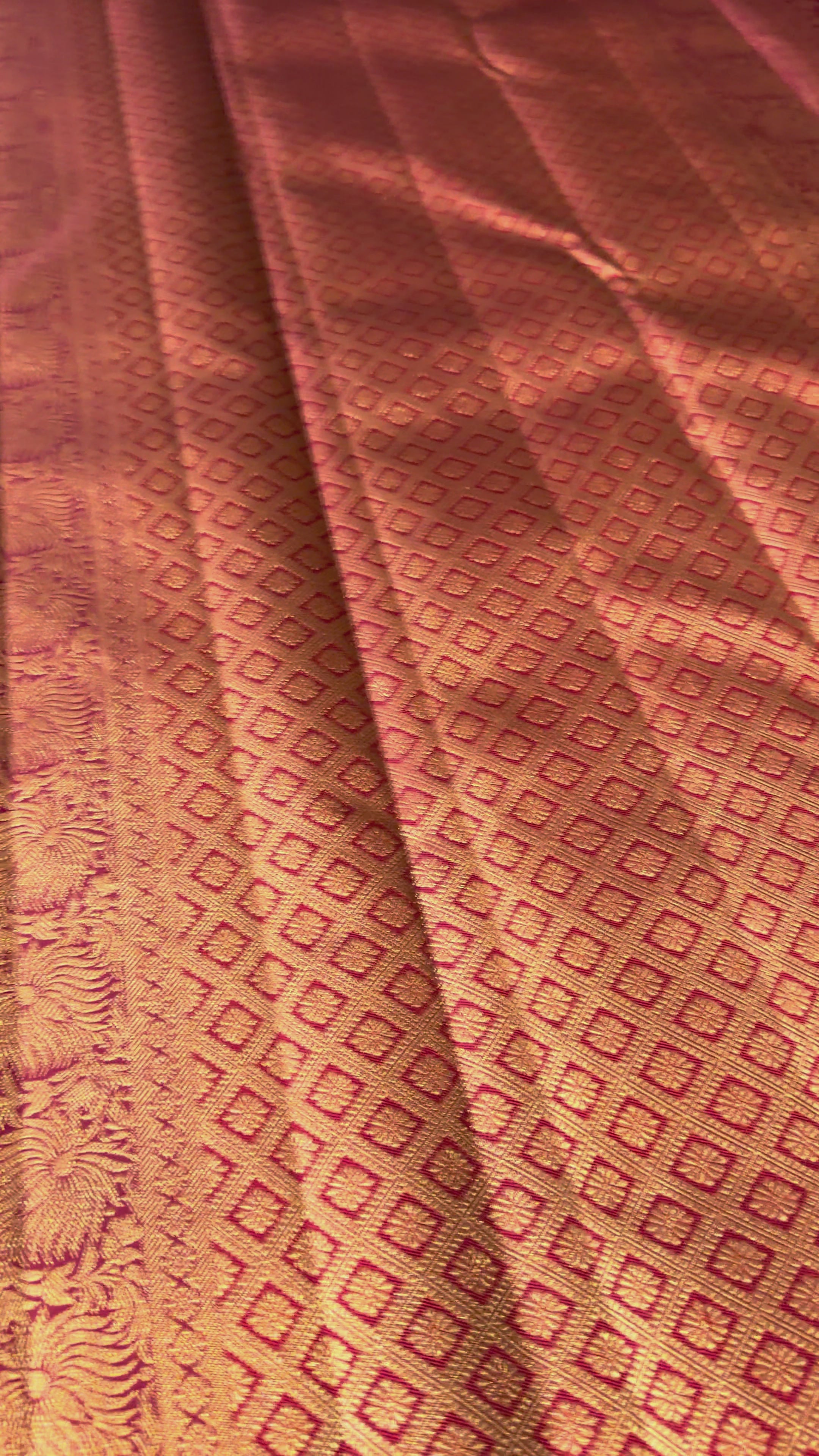 Kanchipuram Traditional Red Wedding Silk Saree